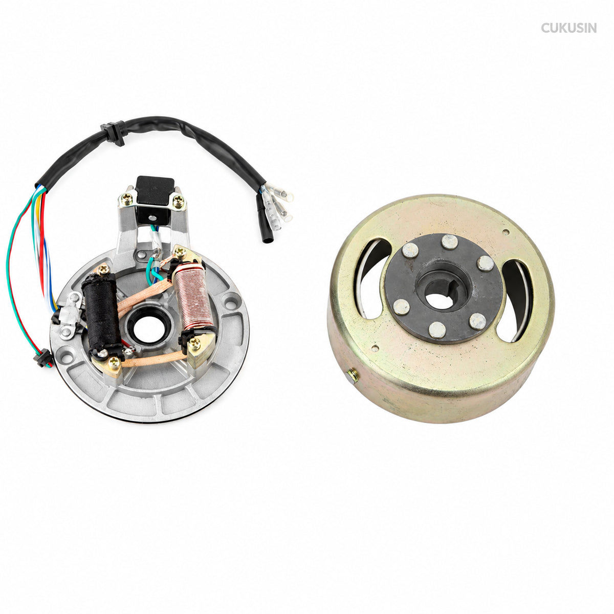 Magneto stator flywheel rotor kit 90cc 110cc 125cc 140cc ATV off-road vehicle magnetic flywheel — CUKUSIN logo image
