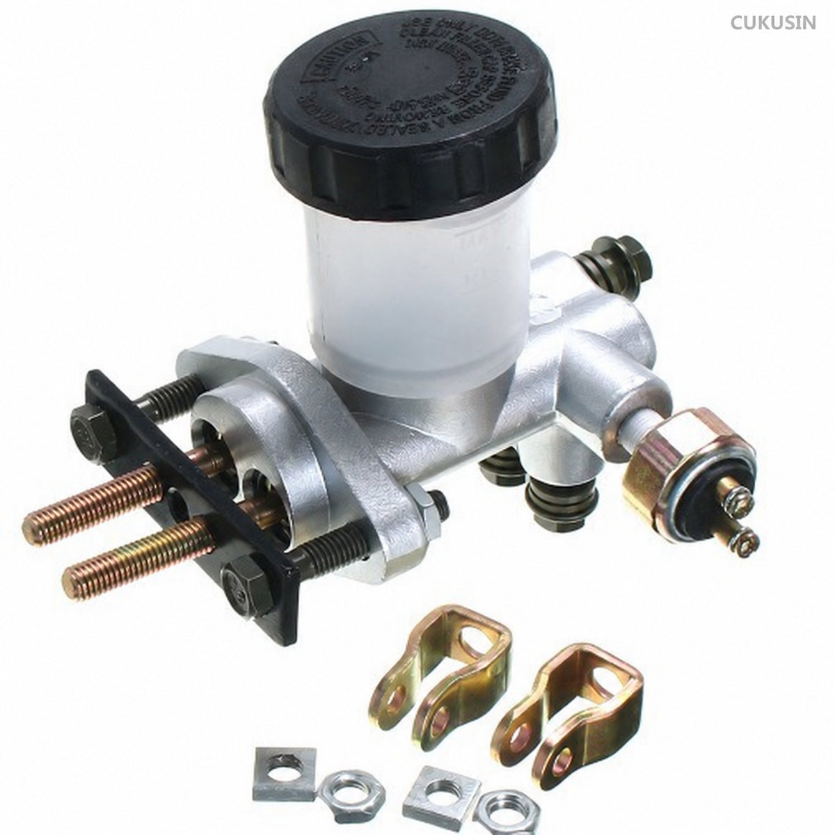 Off-road motorcycle modified brake master cylinder with reservoir, ATV foot brake pump disc brake — CUKUSIN logo image