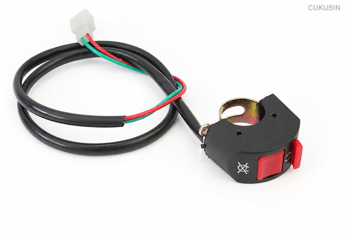 Motorcycle kill switch headlight modification switch 22mm 25mm micro-tiller kill switch — CUKUSIN logo image