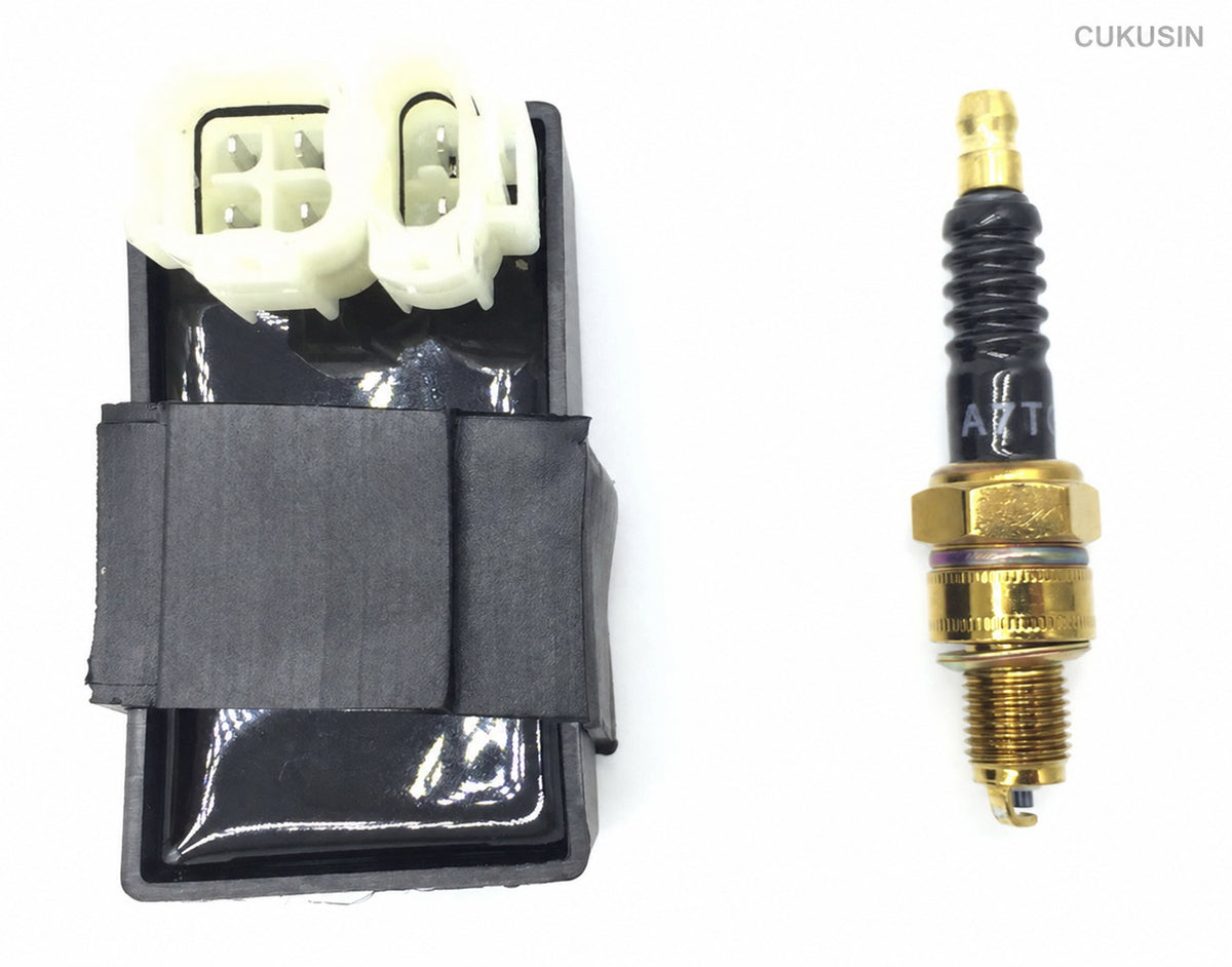 Motocross motorcycle high performance igniter black spark plug GY6 50cc 125cc 150cc — CUKUSIN logo image