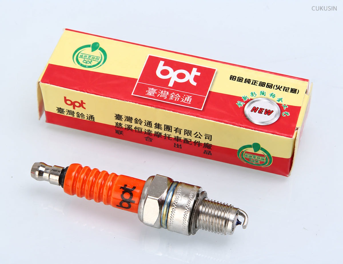 A7tc off-road motorcycle accessories high performance spark plug 50cc, 70cc, 90cc, 110cc motorcycle spark plug — CUKUSIN logo image