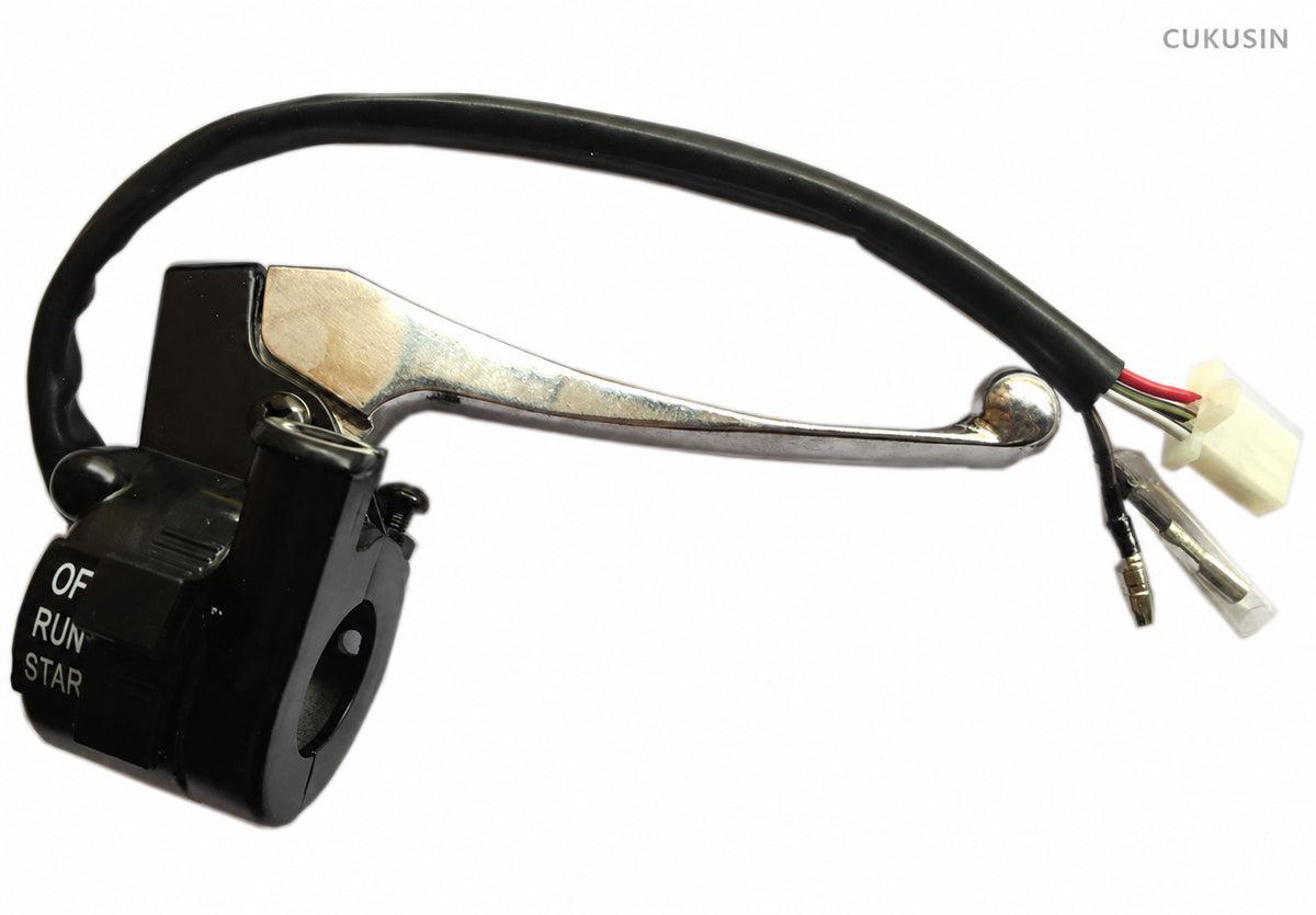 Motorcycle brake lever motorcycle accessories Yamaha pw50 pw 50 f brake handle with switch assembly — CUKUSIN logo image