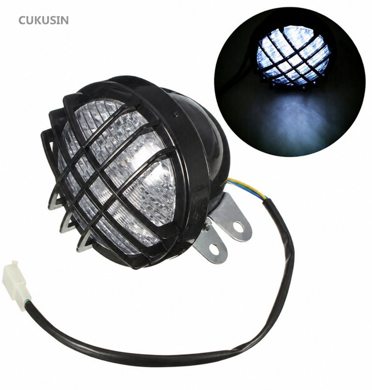 Go-kart ATV led headlight for 70cc 110cc 125cc 200cc — CUKUSIN logo image