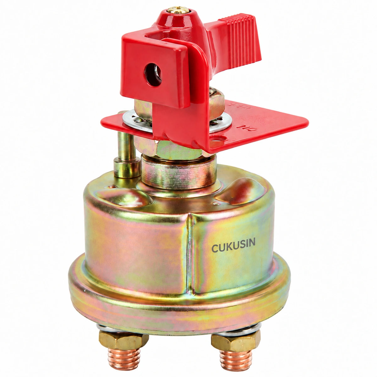 12v-48v forklift & marine power kill switch, two-position on-off, 200a rated current, rotary knob battery switch — CUKUSIN logo image