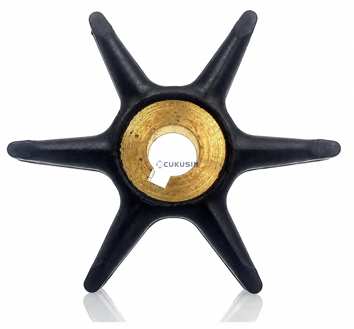 Rubber impeller for johnson evinrude boat water pump 277181/434424 — CUKUSIN logo image
