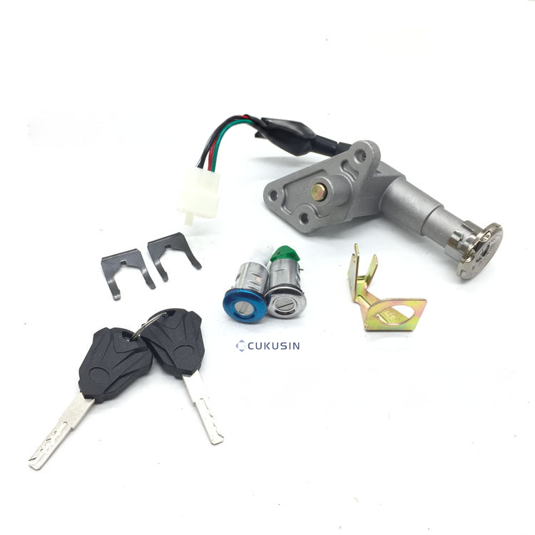 Gy6 150cc chinese scooter moped ignition switch key electric door lock combination — CUKUSIN logo image