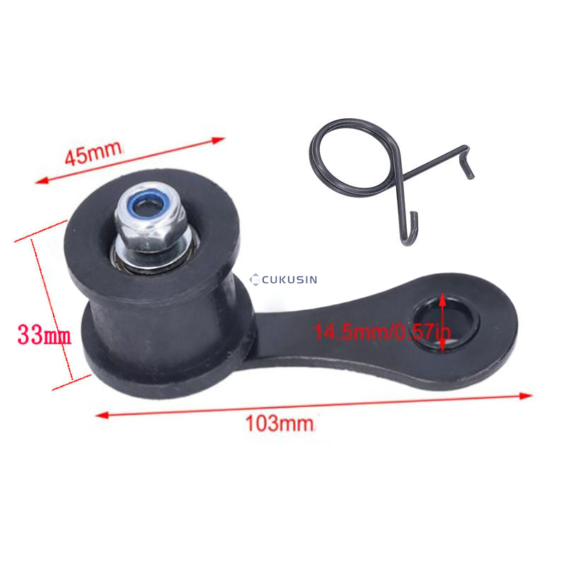 Atv atv off-road vehicle chain tensioner chain adjuster chain guide black tensioner — CUKUSIN logo image