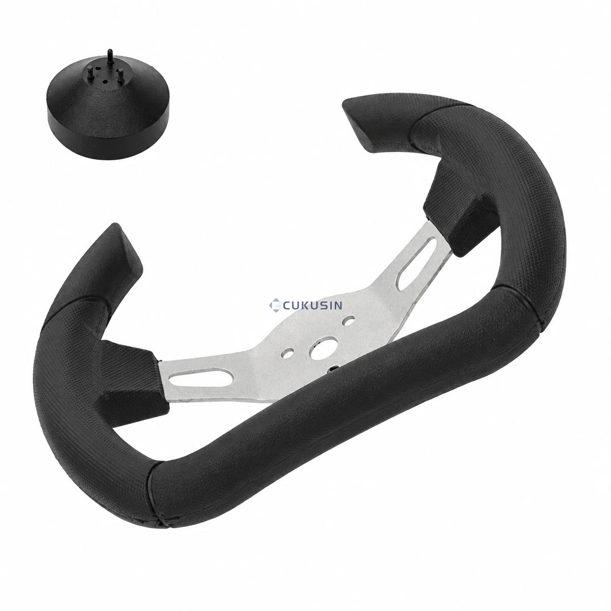 260mm steering wheel with anti-collision pad suitable for venue go-karts, off-road vehicles, restoration amusement vehicles, venue vehicles — CUKUSIN logo image
