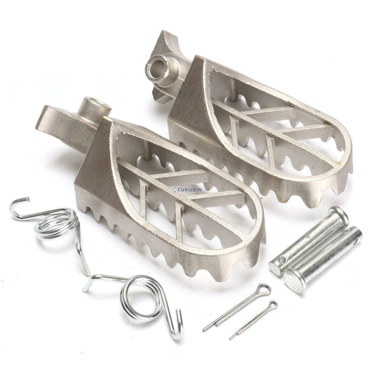 1 pair of off-road motorcycle stainless steel hook pedals suitable for yamaha yz80yz125yz250 — CUKUSIN logo image