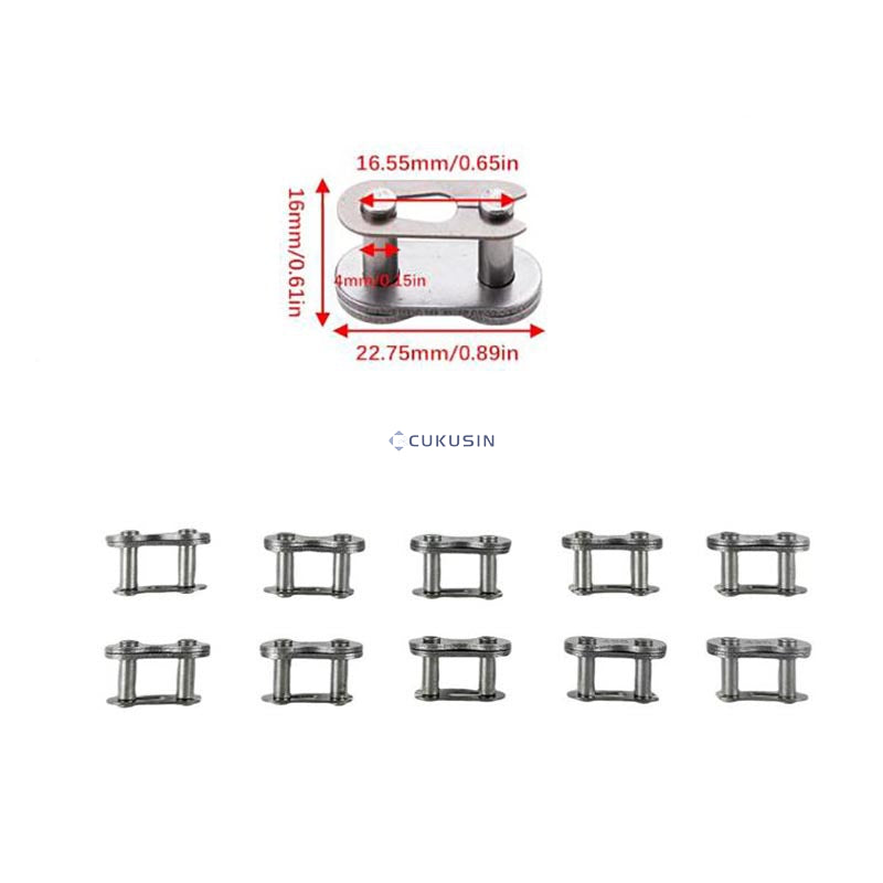 10 pcs/set motorcycle drive chain connector 420 link buckle accessories — CUKUSIN logo image