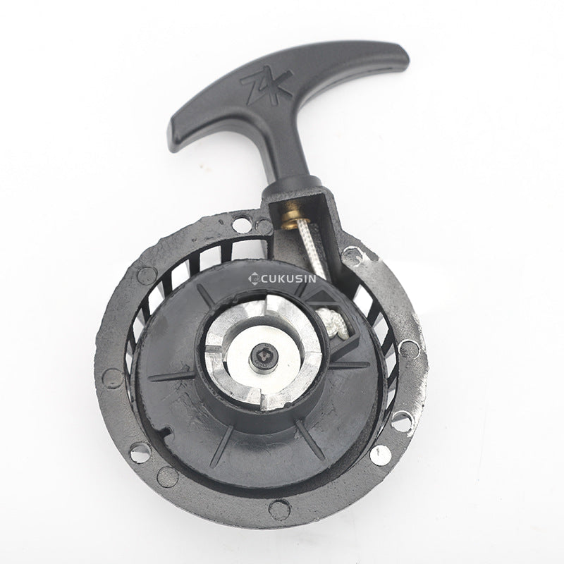 49cc mini motorcycle parts aluminum recoil starter for small scooters and go-karts with two-stroke engines — CUKUSIN logo image
