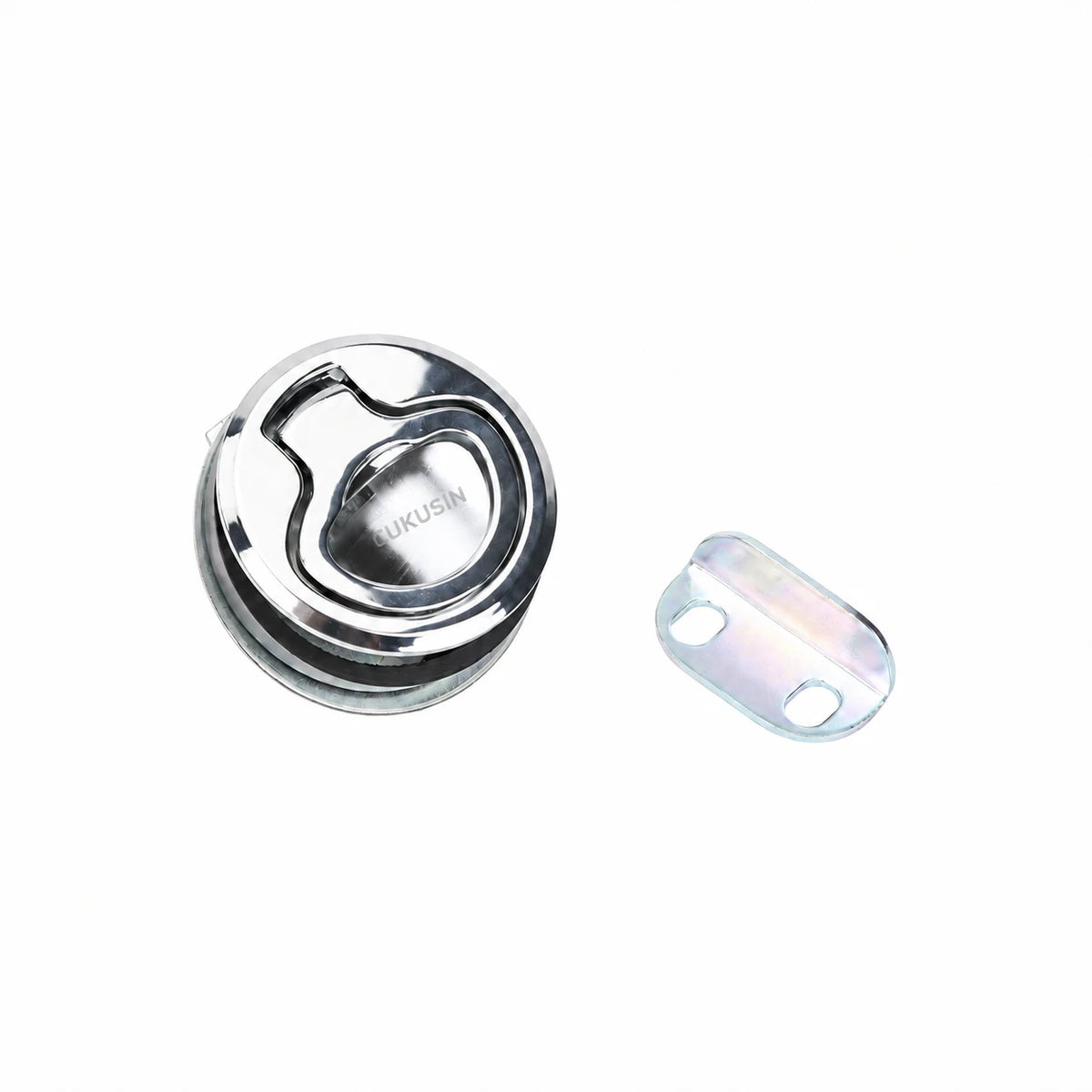 Round flat head pull latch for rv yacht marine deck hatch locking storage cabinet yacht accessories — CUKUSIN logo image