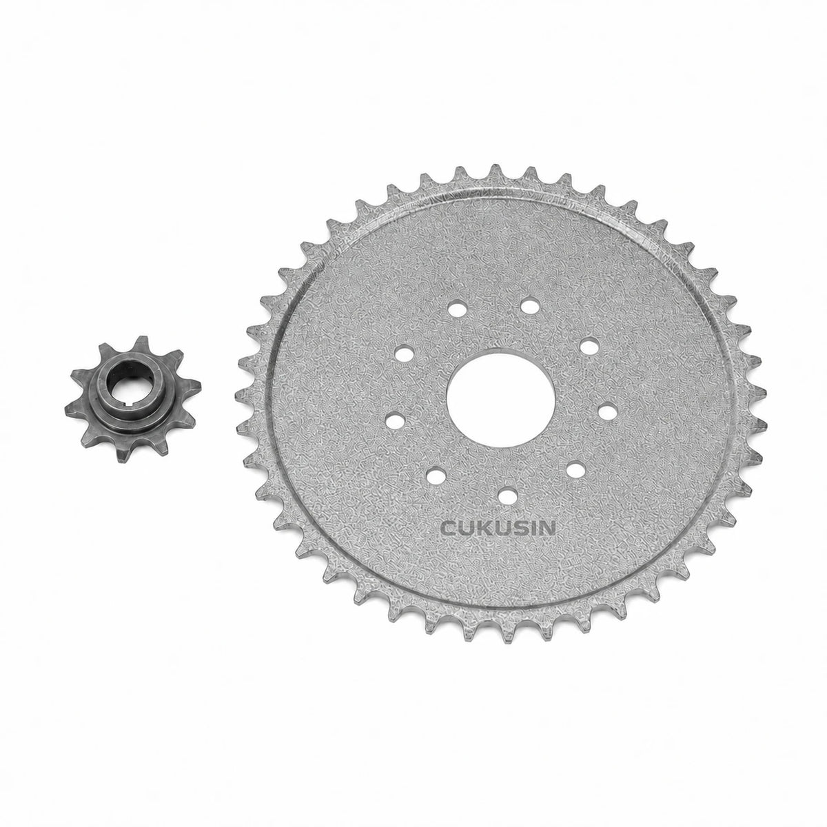 415-10t front sprocket gear with 44t sprocket suitable for 50cc 80cc 2-stroke engine — CUKUSIN logo image