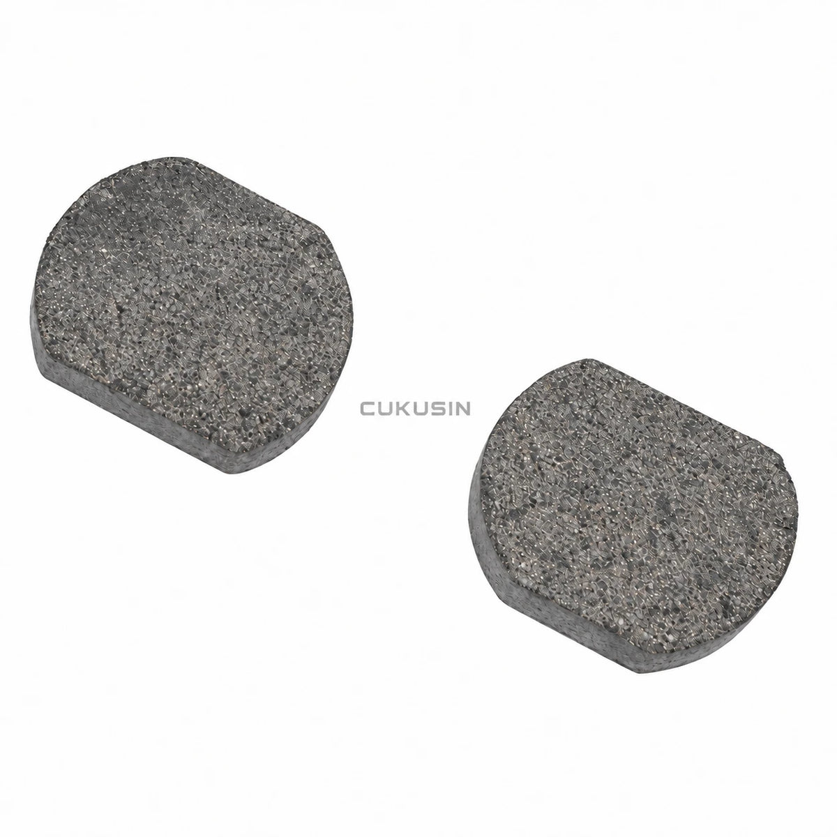 A pair of heavy-duty go-kart brake pads, manco 9597 go-kart brake pads, go-kart caliper brake pads — CUKUSIN logo image