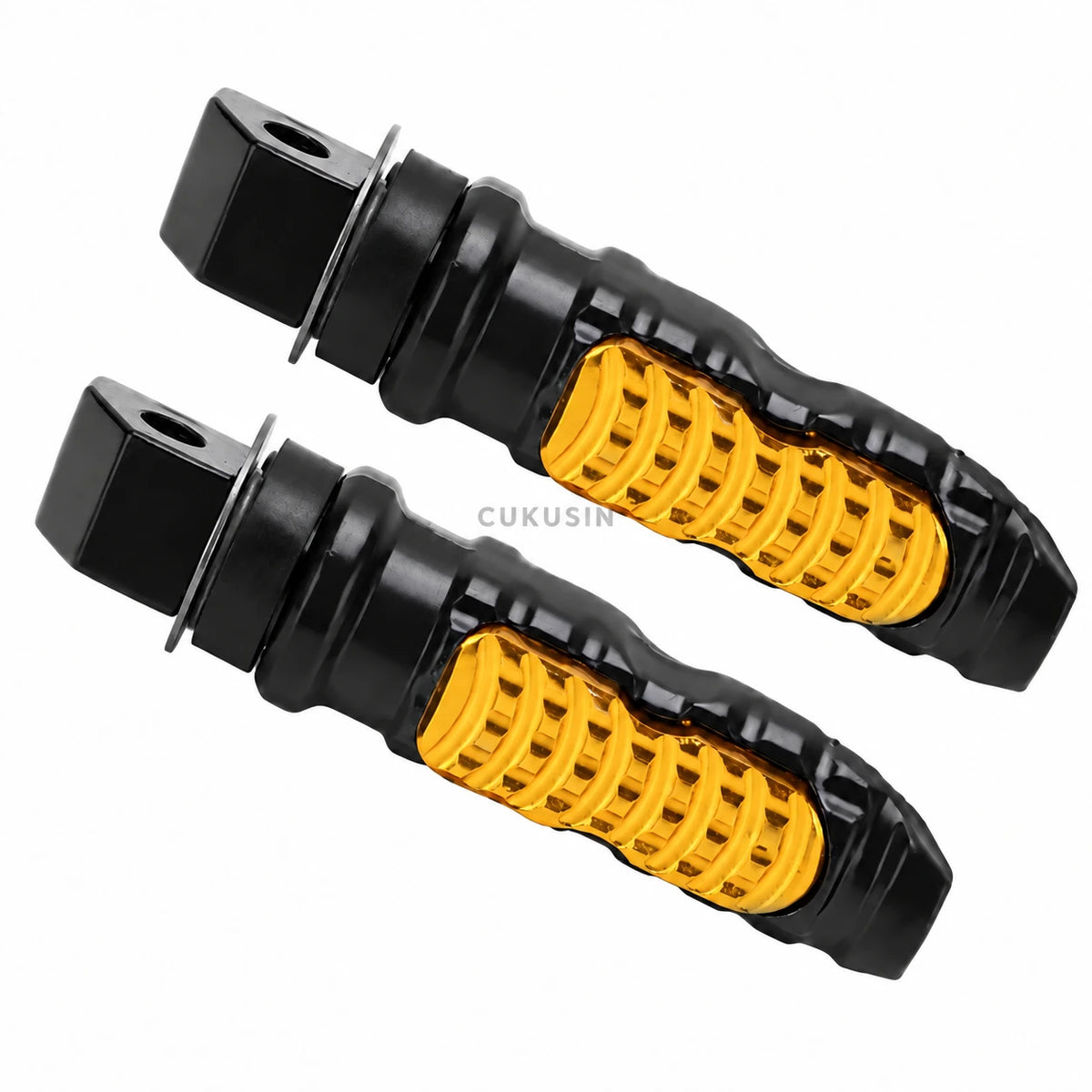 Motorcycle footrests, off-road vehicle, and electric vehicle accessories - aluminum alloy gold foot pegs, rear footrests, foot pedals — CUKUSIN logo image