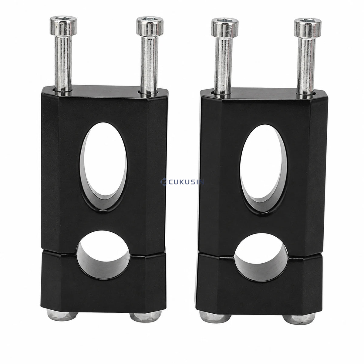 A pair of 22mm handlebar mounting clamps handlebar lifting fixing clamps heightening blocks suitable for xr/crf50 70 off-road vehicles — CUKUSIN logo image