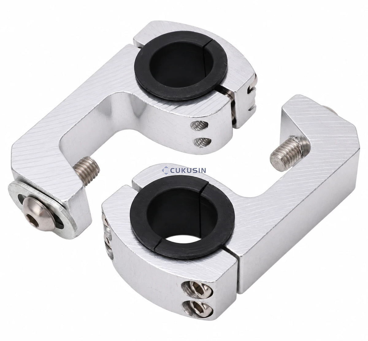 Pair of handlebar handguard mounting brackets universal 22mm diameter handlebar motorcycle dirt bike atv — CUKUSIN logo image
