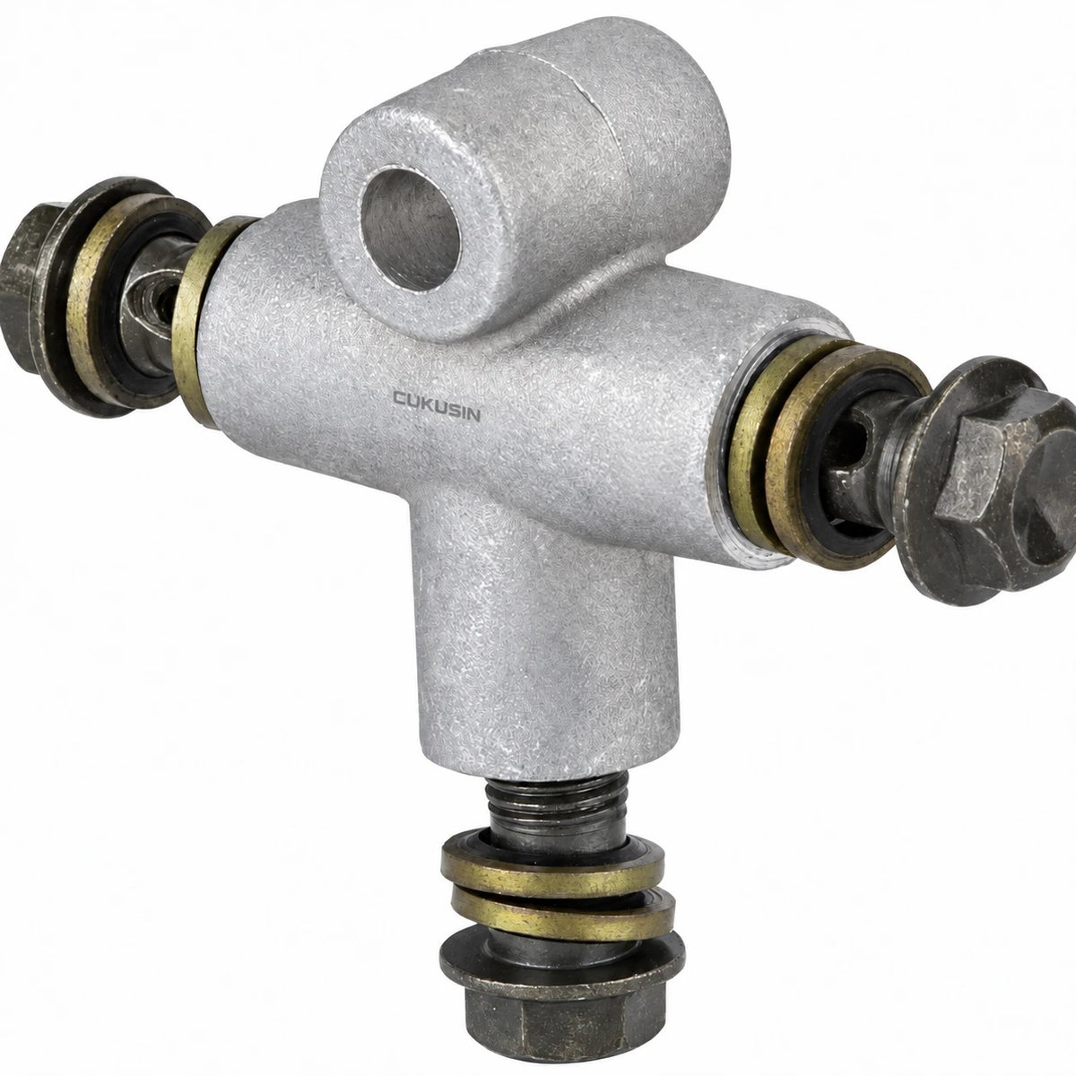 Three-way connector hydraulic hose connector hydraulic brake hose connector three-way t connector for atv kart — CUKUSIN logo image