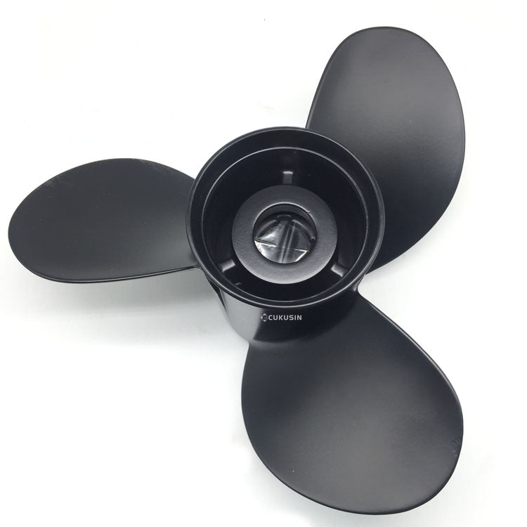 M 13 1/4 x 17 aluminum propeller blade marine propeller blade for black mercury outboard engine 60-125 hp — CUKUSIN logo image
