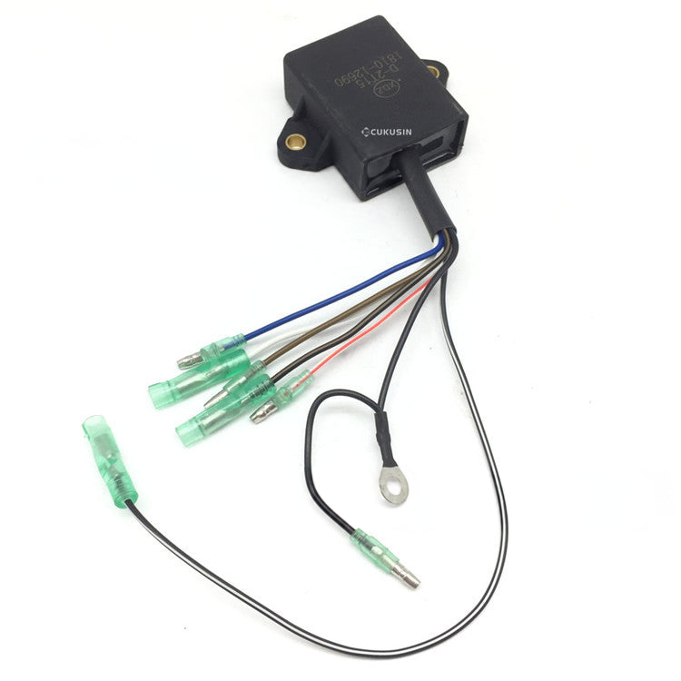 Yamaha universal 2 stroke 9.9 hp 15 hp outboard ignition module cdi igniter 1810-12690 — CUKUSIN logo image