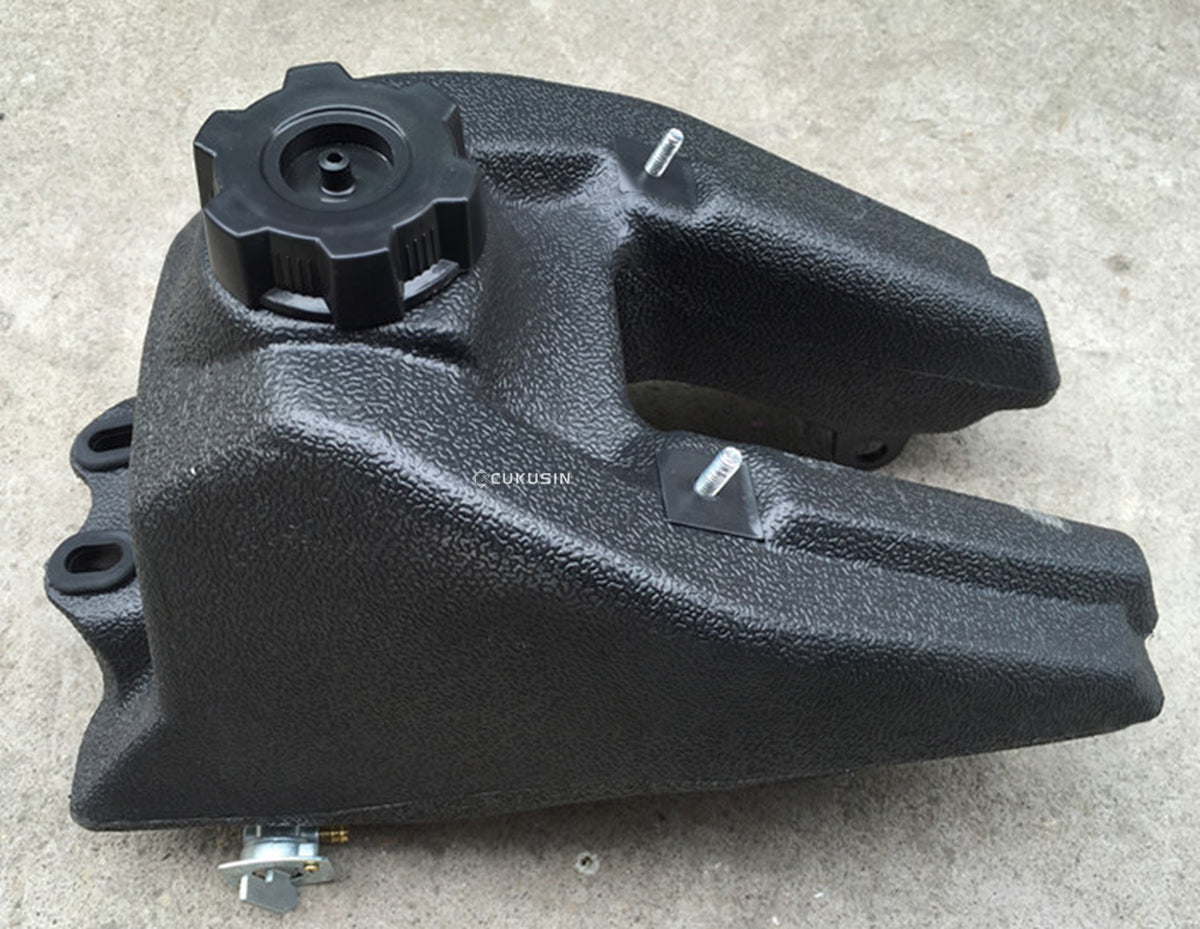 Motorcycle off-road beach atv fuel tank fuel cap motorcycle plastic fuel tank with fuel switch — CUKUSIN logo image